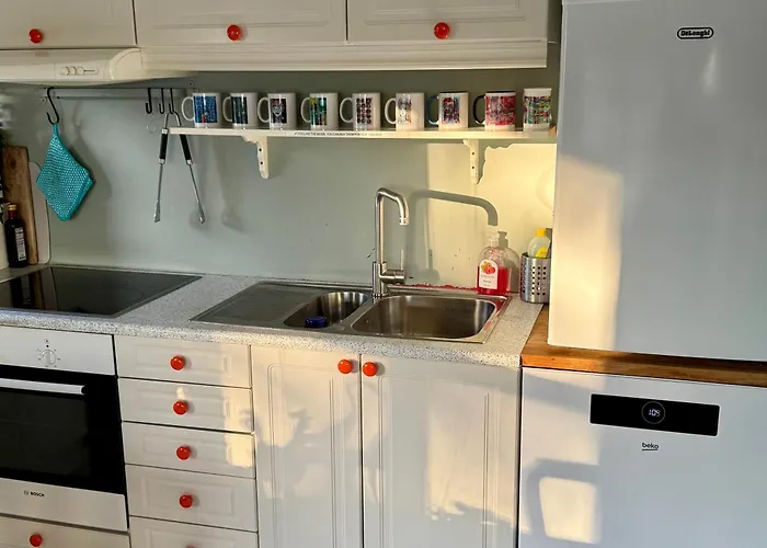 Kunstnerhytte Med Panoramautsikt Pa Furuholmen 펜션 사릅스보르그